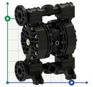 PHOENIX P400 PVDF ATEX пневматический мембранный насос