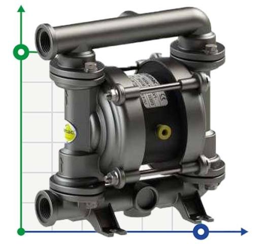 PHOENIX P30 AISI316 ATEX пневматический мембранный насос