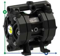 PHOENIX P50 PVDF ATEX пневматический мембранный насос