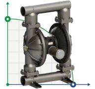 PHOENIX P1000 AISI316 ATEX пневматический мембранный насос