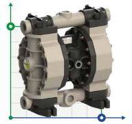 PHOENIX P160 PP HYTREL+PTFE ATEX пневматический мембранный насос