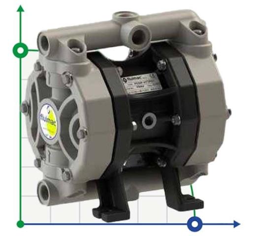 PHOENIX P50 PP SANTOPRENE+PTFE ATEX пневматический мембранный насос