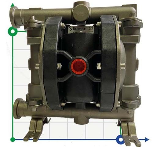 Пневматический мембранный насос PHOENIX 100-AISI 3/4, P100-SHTSSV1