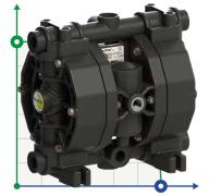 PHOENIX P65 PVDF ATEX пневматический мембранный насос