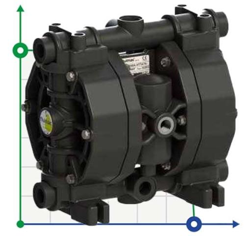 PHOENIX P65 PVDF ATEX пневматический мембранный насос