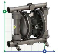 PHOENIX P250 AISI316 ATEX пневматический мембранный насос