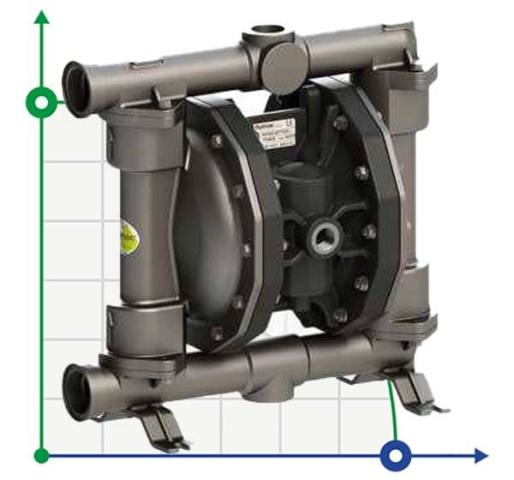 PHOENIX P250 AISI316 ATEX пневматический мембранный насос