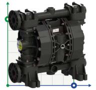PHOENIX P500 PVDF ATEX пневматический мембранный насос
