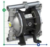 PHOENIX P50 ALU HYTREL+PTFE ATEX пневматический мембранный насос