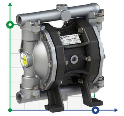 PHOENIX P50 ALU HYTREL+PTFE ATEX пневматический мембранный насос
