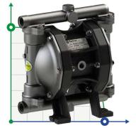 PHOENIX P50 AISI316 ATEX пневматический мембранный насос