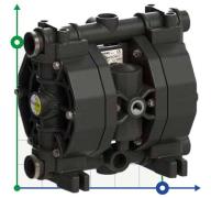 PHOENIX P100 PP SANTOPRENE ATEX пневматический мембранный насос