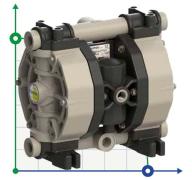 PHOENIX P65 PP HYTREL ATEX пневматический мембранный насос