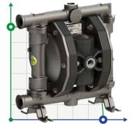 PHOENIX P65 AISI316 ATEX пневматический мембранный насос