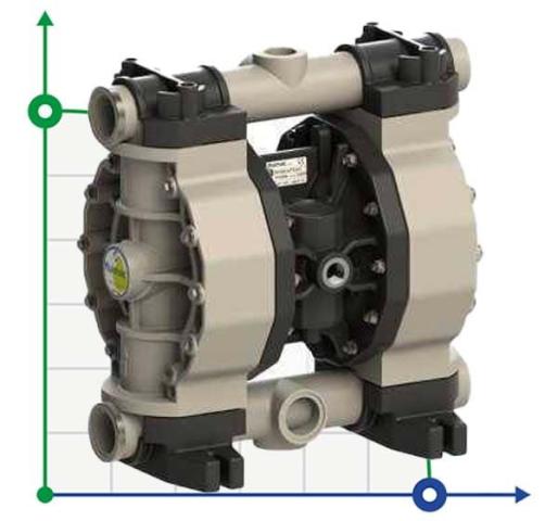 PHOENIX P250 PP SANTOPRENE ATEX пневматический мембранный насос