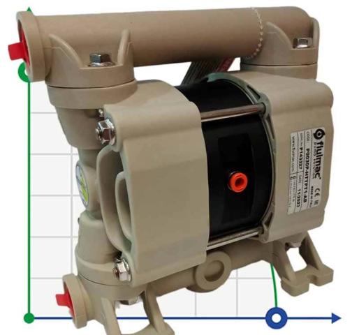 Мембранный насос для клея PHOENIX P30 PP HYTREL+PTFE/PTFE, 35 л/мин