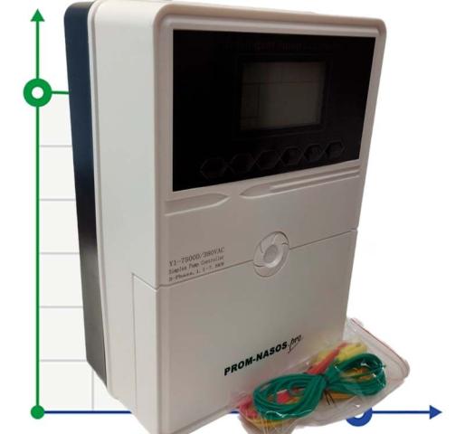 Пульт защиты управления насоса Y1-7500D, ABS пластик, 3-фазный 380В-415В, 1,1-7,5кВт