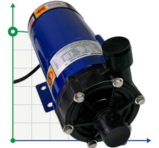 Насос для химии MD-F-203SAE-5V22AYS, PPH, 33L/min, 4m, 220V