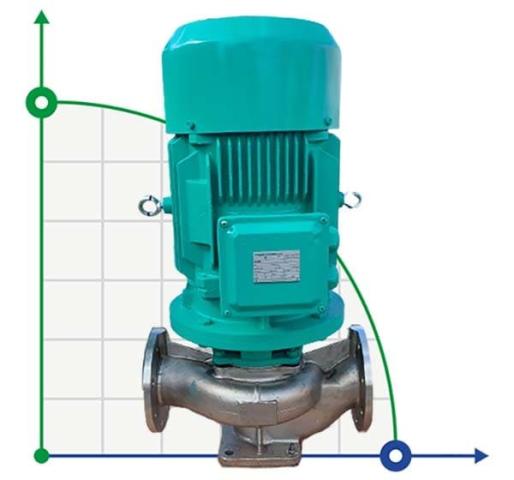 IHG BGLH 100-125 (100/20), 11kW, 2880 - насос ин-лайн нержавеющий