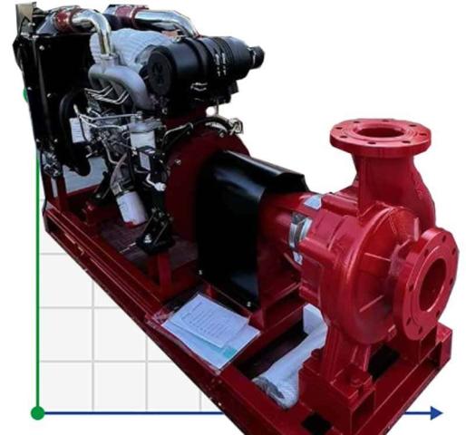 Дизельная насосная станция повышения давления BSD 100-250/750