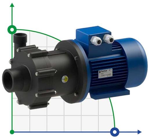 Насос для химии с магнитной муфтой FLUIMAC COMPASS CM 15 PVDF, 1,1 кВт, 380В
