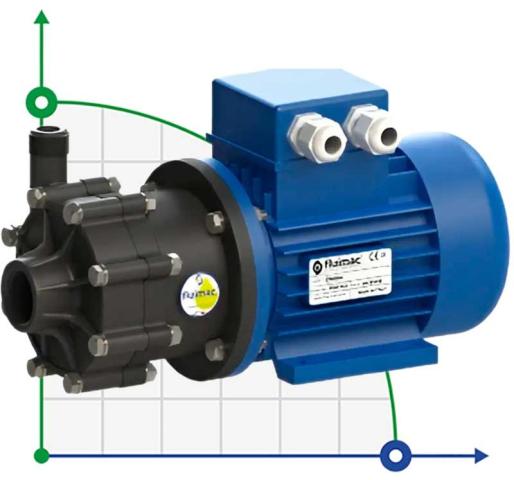 Насос для химии с магнитной муфтой FLUIMAC COMPASS CM 4 PVDF, 0,12 кВт, 380В