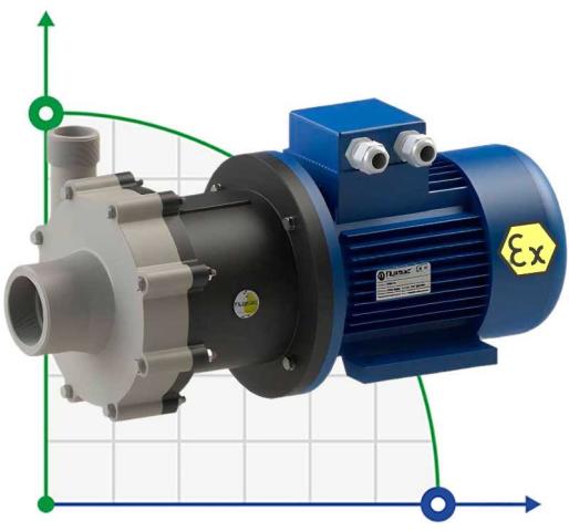 Насос с магнитной муфтой FLUIMAC COMPASS CM 15 PP, 1,1 кВт, 380В, Ex