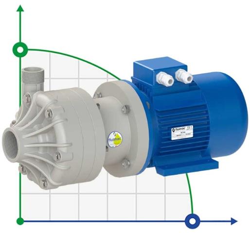 Химический пластиковый насос FLUIMAC DRAGON 30 PP, 3 кВт, 380В