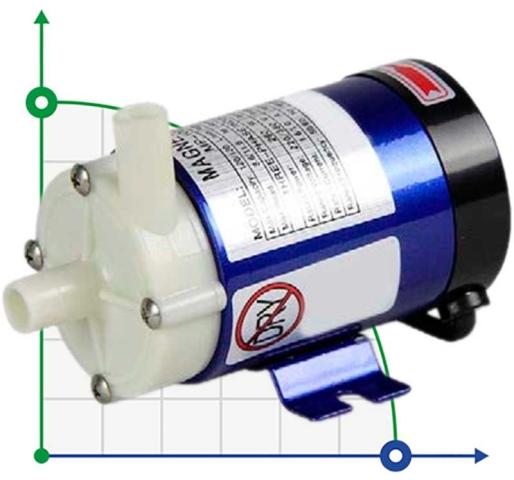 Насос с магнитной муфтой герметичный FLUIMAC MINI COMPASS MC 10 PP, 6 Вт, 220В