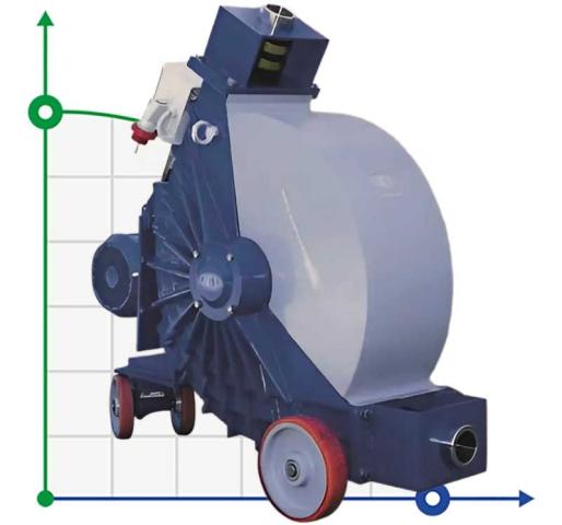 Шланговый химический насос FLUIMAC HELIOS ATR 280 IX 52596 л/ч, 15 кВт, 48 об/мин, с регулировкой производительности и частотным преобразователем