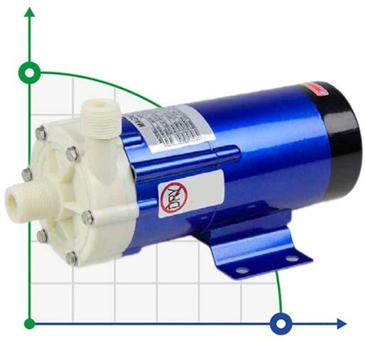 Насос для химии с магнитной муфтой FLUIMAC MINI COMPASS MC 20 PP, 20 Вт, 220В