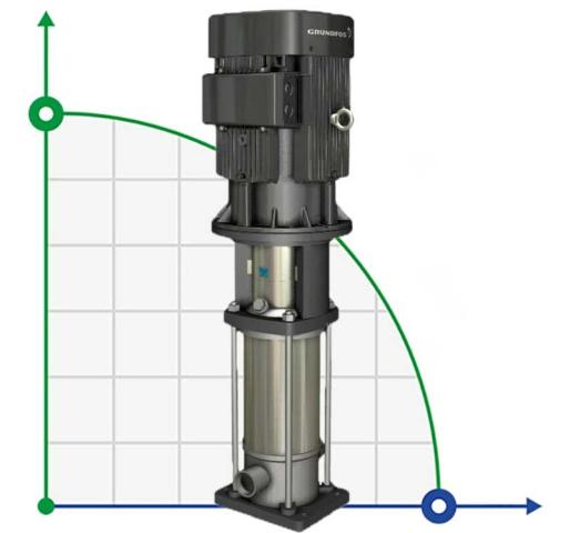 Вертикальный многоступенчатый насос GRUNDFOS CRI 10-22 A-P-T-E-HQQE 96549373