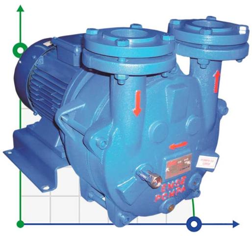 Вакуумный насос для выпарки ESV 270/150, 384 м3/ч, 11 кВт, 1450 об/мин