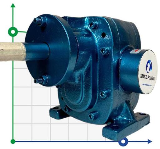 Шестеренчатый насос для глюкозы, шоколада EMSE EDP 1006, 1 1/2 дюйма 6 м3/ч, без двигателя