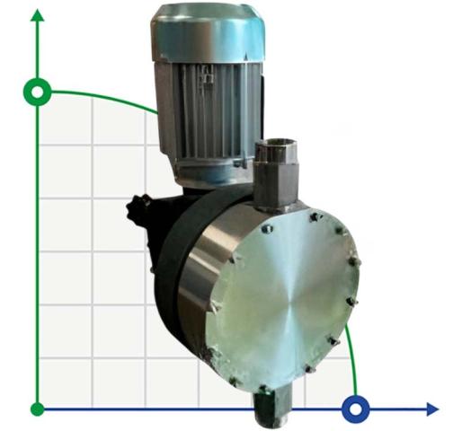 Насос дозировки полиэлектролитов AQUA MSC, AISI 316L, 800 л/ч, 4 бар, 0,37 кВт, 380В мембранный моторный