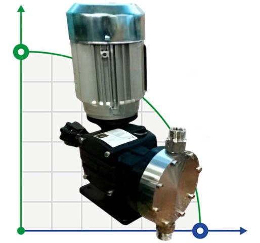 Насос дозировки тринатрийфосфата AQUA MSA, AISI 316L, 54 л/ч, 12 бар, 0,37 кВт, 380В мембранный моторный