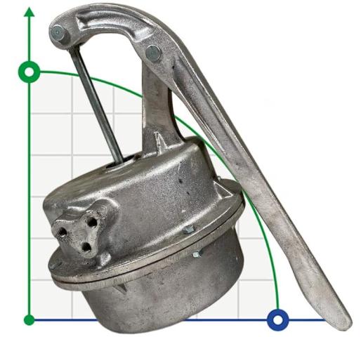 Ручная помпа Ekler для удаления воздуха из линии всасывания насоса от ВОМ