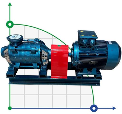 Горизонтальный многоступенчатый насос EKM 32/04, 4 кВт, 380V 60HZ, 3500 об/мин