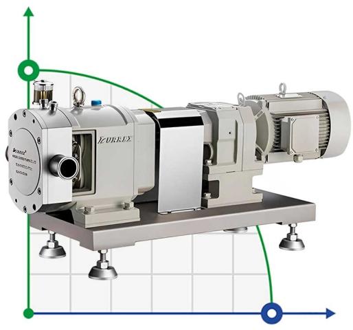 40TLS6-0.8C кулачковый насос с паровой рубашкой для горячей карамели