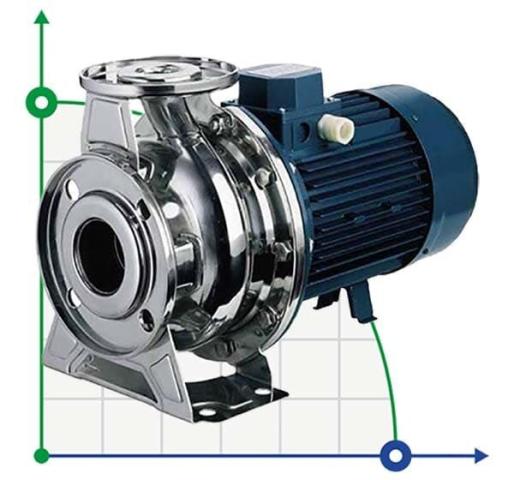 Насос из нержавеющей стали для водоснабжения NX32/750 (200), 5,5 кВт, 18 м3/ч, 70,5м, 380V/T, AISI 304 (EBARA 3M 32-200/5,5)