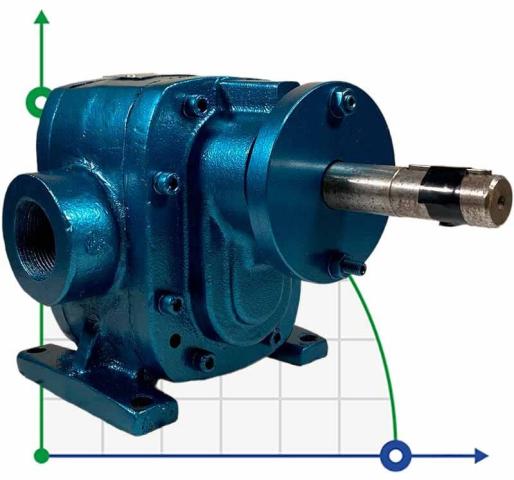 Шестеренчатый насос для масла EMSE EDP 1010, 1 1/2 дюйма 10 м3/ч, без двигателя