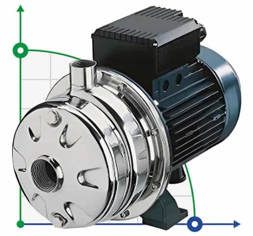 Насос из нержавеющей стали CBX/120, 0,9 кВт, 4,8 м3/ч, 48м, 380V/T, AISI 304 (EBARA 2CDX 70/12)