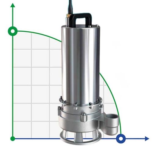 Канализационный насос из нержавеющей стали AIZL-S150, 27/19,5, 1,5 кВт, 220V, 2800 об/мин