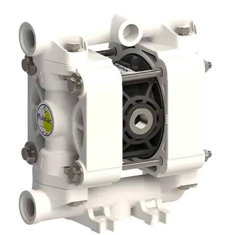 Пневматический мембранный насос для кислоты PHOENIX P18 POM HYTREL+PTFE, 20 л/мин