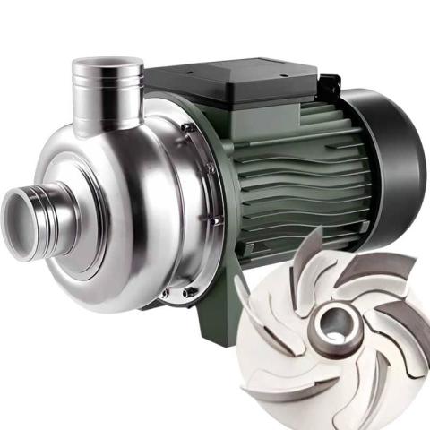 Насос бражки с открытым рабочим колесом TS100, 0,75 кВт, AISI 304, 220В/50Гц, 2900 об/мин