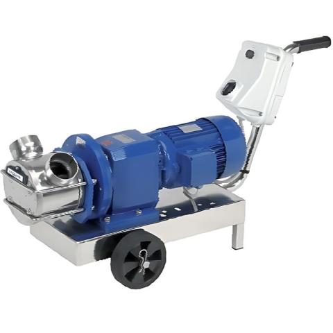 Импеллерный насос LIVERANI RID MAJOR 60 NR TF 2,2 кВт, 235 об/мин, 380В с редуктором, на тележке с панелью управления CE, защитой от сухого хода