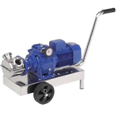 Импеллерный насос для перекачки глюкозы LIVERANI VA MAJOR 60 NR TF 1,87 кВт, 175-900 об/мин, 380В с вариатором, на тележке