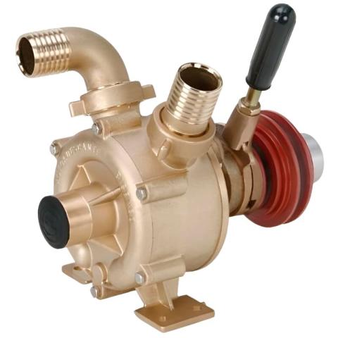 Жидкостно-кольцевой вихревой насос для морского сектора LIVERANI NAUTIC 30 F, 75 л/мин, бронза, с ручным сцеплением, без двигателя
