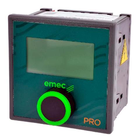 Контроллер EMEC JA PRO с одним показателем, устанавливаемый в стойку (96x96)