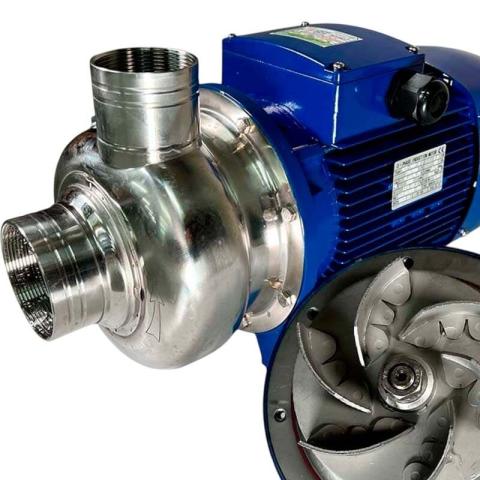 Насос с открытым рабочим колесом BK400, 3,0kW, AISI304, 380V/50Hz, 2900